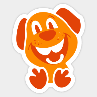 Funny Laughing Puppy Sticker